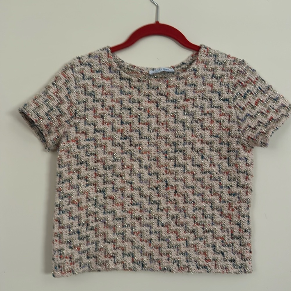 ZARA TRF Short Sleeve Top